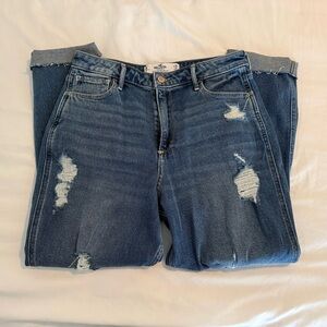 Distressed Hollister Blue Jeans